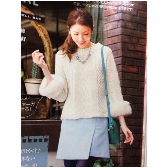 WILLSELECTION(ウィルセレクション)の美香　WILLSELECTION❤︎袖ファーニット レディースのトップス(ニット/セーター)の商品写真