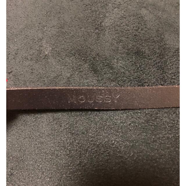 moussy(マウジー)のMOUSSY   ベーシックレザーベルト　ブラック レディースのファッション小物(ベルト)の商品写真