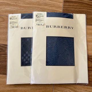 バーバリー(BURBERRY)の【新品未使用、未開封】Burberry バーバリー　ストッキング　黒　2足セット(タイツ/ストッキング)