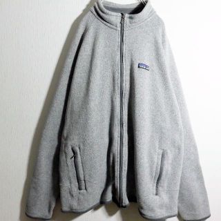 パタゴニア(patagonia)のパタゴニア ニット ジャケット ブルゾン ラグラン袖  2XL グレー(ブルゾン)