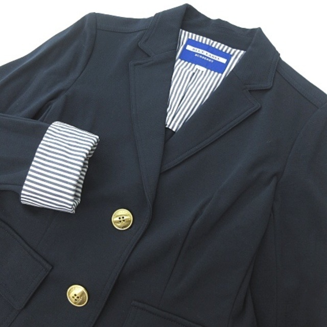 BURBERRY BLUE LABEL - バーバリーブルーレーベル 美品 金釦 テーラード ジャケット 紺ブレ 36