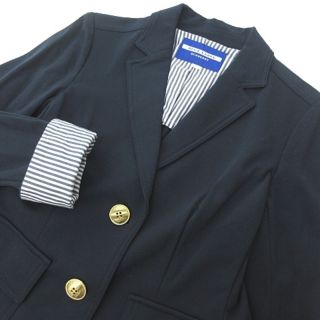 バーバリーブルーレーベル(BURBERRY BLUE LABEL)のバーバリーブルーレーベル 美品 金釦 テーラード ジャケット 紺ブレ 36(その他)