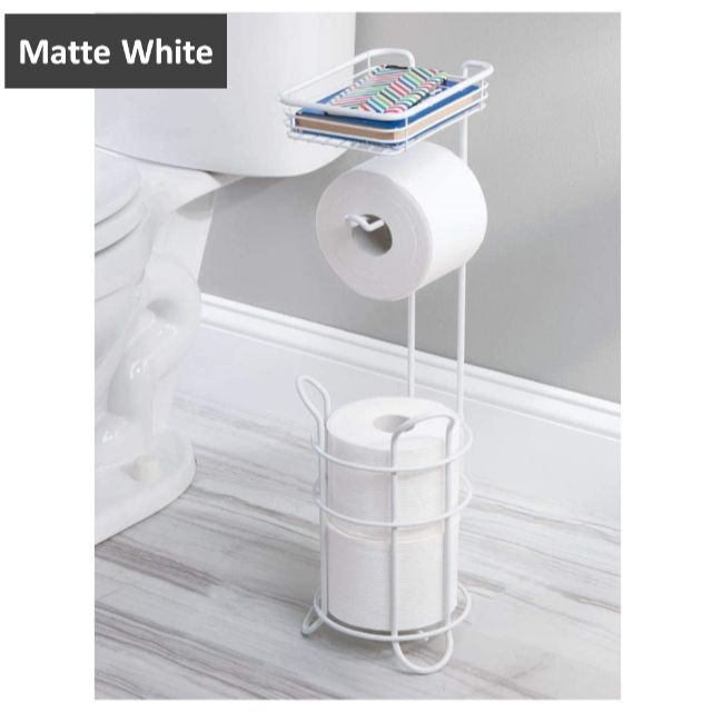 ホワイト Toilet Tissue Paper-Roll Dispenser