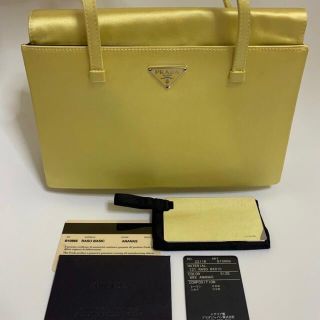 プラダ(PRADA)の【PRADA】《極美品》サテン ミニバッグ(ハンドバッグ)