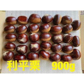 一粒20g以上　埼玉県産　無農薬　利平栗(2L,3L)箱なし900g(フルーツ)