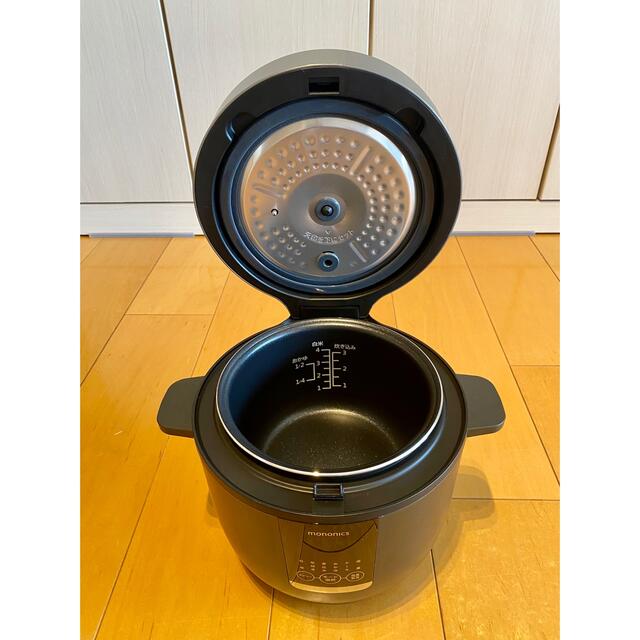 新品】mononics 4合炊き炊飯器 MN-RC12-BKの通販 by asa919's 新品】mononics 4合炊き炊飯器 MN-RC12-BKの通販 by asa919's
