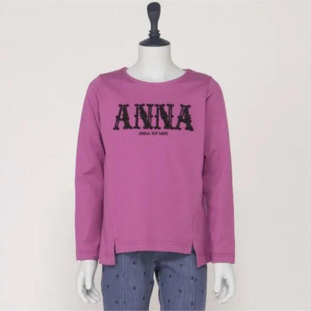 ANNA SUI mini(アナスイミニ)の新品未使用！！アナスイミニ　ANNASUI mini  ロゴTシャツ　140 キッズ/ベビー/マタニティのキッズ服女の子用(90cm~)(Tシャツ/カットソー)の商品写真