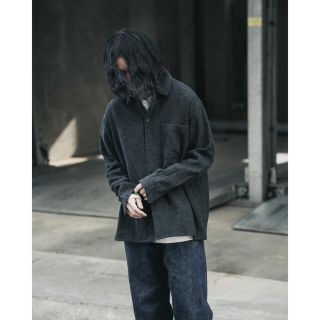 コモリ(COMOLI)のcomoli 22ss カシミヤ和紙　オープンカラーシャツ(シャツ)