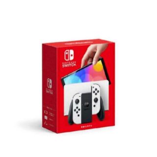 ニンテンドースイッチ(Nintendo Switch)の【新品未開封】Nintendo Switch 本体（有機ELモデル）ホワイト(家庭用ゲーム機本体)