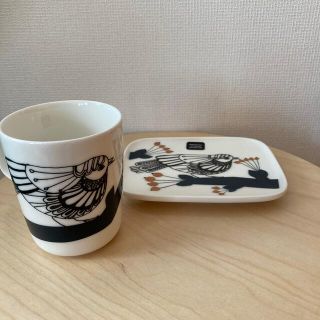 マリメッコ(marimekko)の新品！マリメッコ marimekkoパッカネンプレート&マグカップセット(食器)