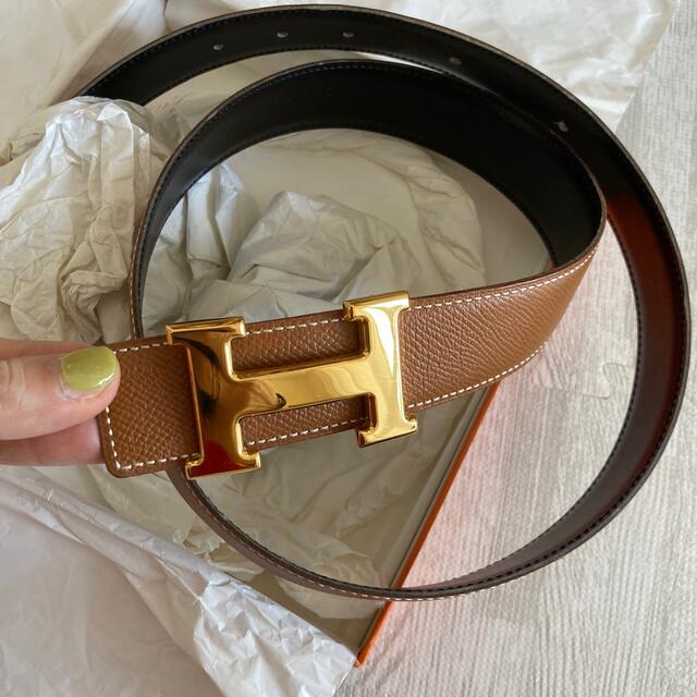 Hermes - 美品 HERMESエルメス ベルト コンスタンスレザーHベルト