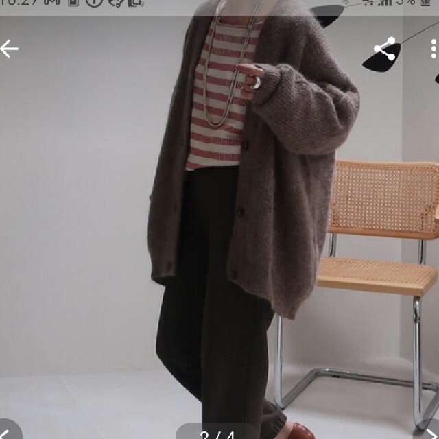 argue KID MOHAIR&ALPACA&WOOL CARDIGANトップス