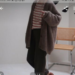 アギュー(ARGUE)のargue KID MOHAIR&ALPACA&WOOL CARDIGAN(カーディガン)