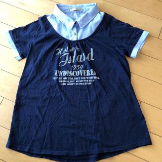 イッカ(ikka)のIKKA シャツ　重ね着風(Tシャツ/カットソー)