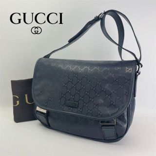 メンズ ○GUCCI グッチ○ 軽量 GGインプリメ メッセンジャーバッグ