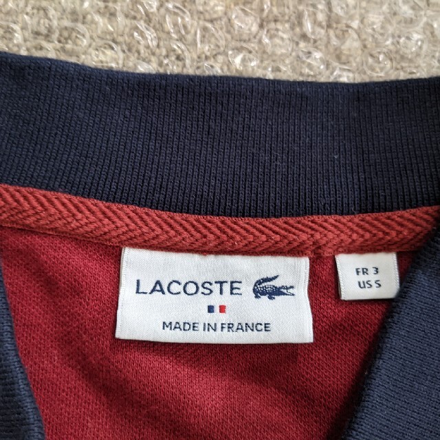 LACOSTE(ラコステ)のラコステ LACOSTE　メンズ長袖　鹿の子  ポロシャツフランス製 メンズのトップス(ポロシャツ)の商品写真