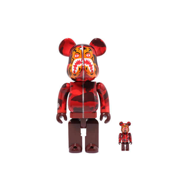 A BATHING APE(アベイシングエイプ)のBE@RBRICK BAPE CAMO TIGER 100% & 400% エンタメ/ホビーのフィギュア(その他)の商品写真