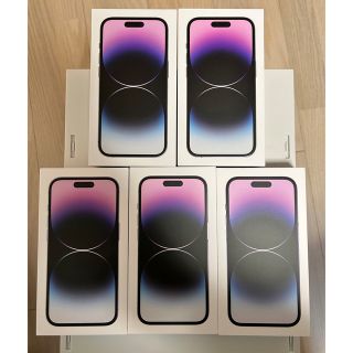 アイフォーン(iPhone)のiPhone14 Pro ディープパープル色 5台セット 新品未開封(スマートフォン本体)