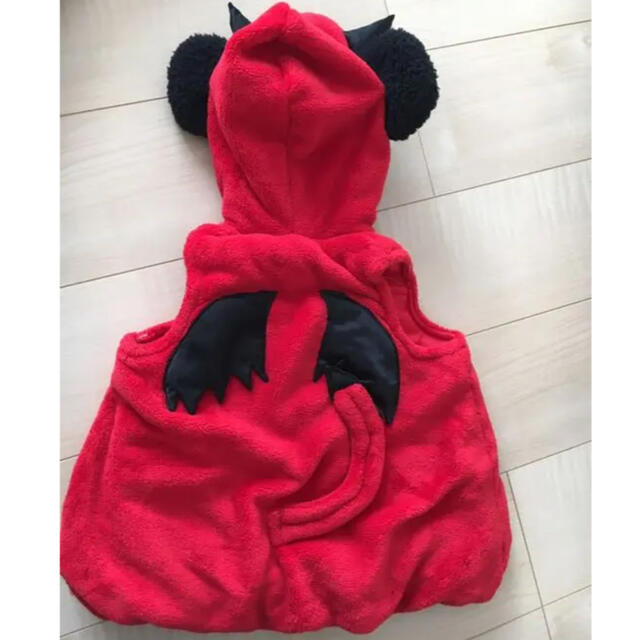 Disney(ディズニー)のミッキー　モコモコベスト　ハロウィン キッズ/ベビー/マタニティのベビー服(~85cm)(ジャケット/コート)の商品写真