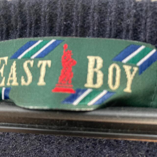 EASTBOY(イーストボーイ)のイーストボーイ　ウール　Ｖネックセーター　ネイビー レディースのトップス(ニット/セーター)の商品写真