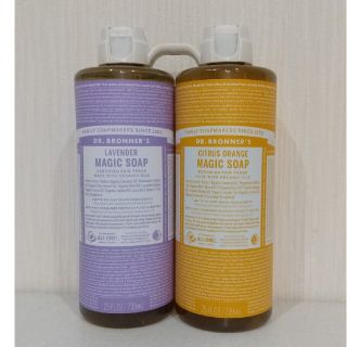 ドクターブロナー(Dr.Bronner)のドクターブロナー  マジックソープ  オレンジ ラベンダー 739mI  各1本(ボディソープ/石鹸)