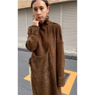 アメリヴィンテージ(Ameri VINTAGE)のアメリヴィンテージ  CUSTOM RAP LONG KNIT TOP(ロングワンピース/マキシワンピース)