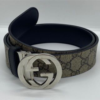 Gucci - GUCCI ベルト GGスプリーム インターロッキング キャンバスの