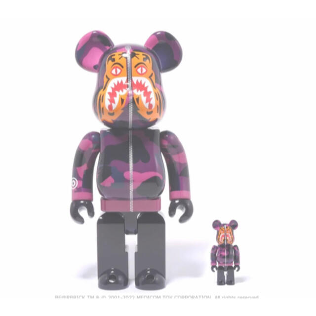 BE@RBRICK BAPE CAMO TIGER 100％ & 400％ 3色