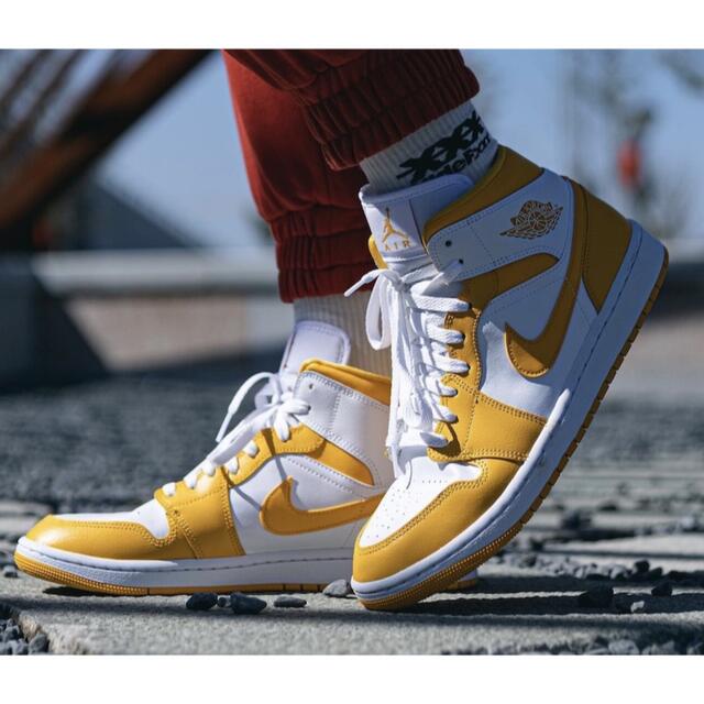 新品タグ箱付きナイキ Air Jordan 1 Mid Lemon 27.5cm | labiela.com