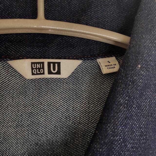 UNIQLO(ユニクロ)のuniqlo u デニムコート　デニムワンピース レディースのジャケット/アウター(Gジャン/デニムジャケット)の商品写真