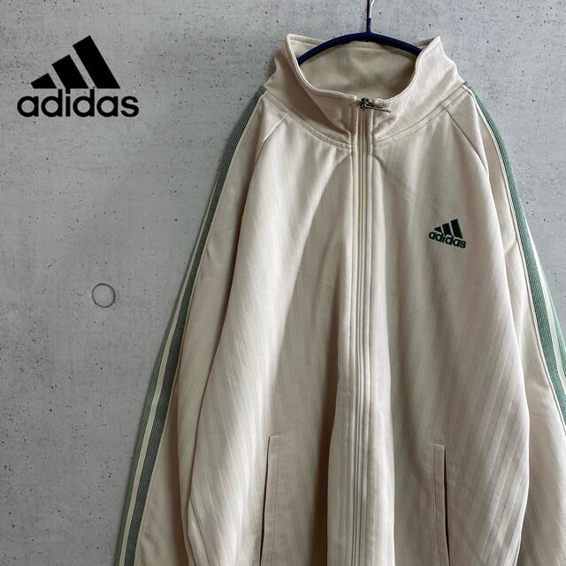 adidas(アディダス)の【Mr.トイマー様専用！！】刺繍ロゴトラックジャケット　ジャージ　万国旗タグ　L メンズのトップス(ジャージ)の商品写真