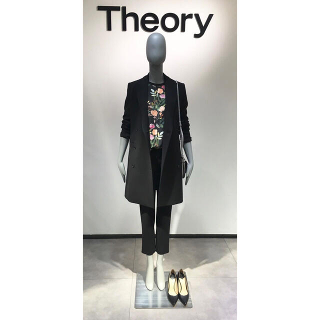 Theory ロングジャケット ブラック