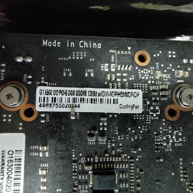 GeForceGTX960 OC 2GB スマホ/家電/カメラのPC/タブレット(PCパーツ)の商品写真