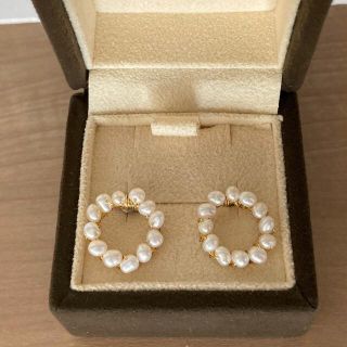 パール　ピアス　ハンドメイド(ピアス)