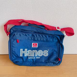 ヘインズ(Hanes)のHanes 青×赤 ショルダーバッグ ハンドバッグ リュックサック 3way(ショルダーバッグ)