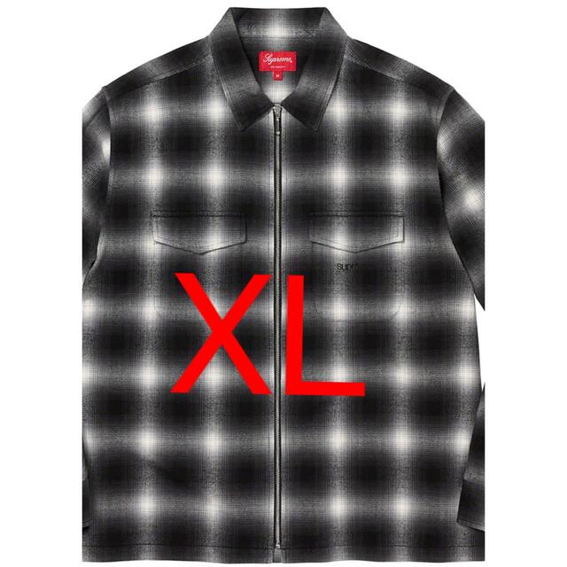 Supreme Shadow Plaid FlannelZip Up Shirtメンズ