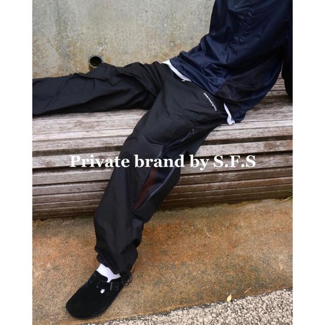 日本最級 private brand track pants navy