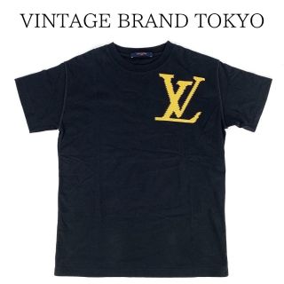 ルイヴィトン(LOUIS VUITTON)の【セール開催中】LOUIS VUITTON ルイヴィトン 半袖Ｔシャツ LVロゴ シンプル 春夏 XSサイズ Plain Rainbow メンズ レディース 男女兼用 綿 XS ブラック 黒 コットン    ユニセックス ギフト 美品【中古品】(Tシャツ/カットソー(半袖/袖なし))