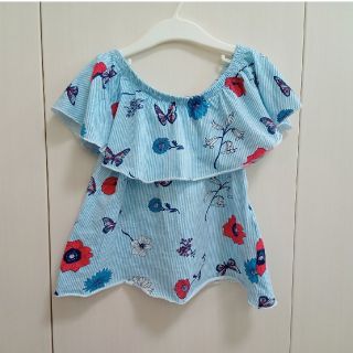 ザラキッズ(ZARA KIDS)のZARA　オフショルダー　110(Tシャツ/カットソー)