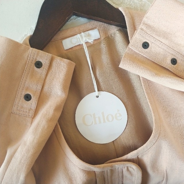 Chloe(クロエ)の新品 Chloe クロエ ノーカラージャケット レディースのジャケット/アウター(ノーカラージャケット)の商品写真