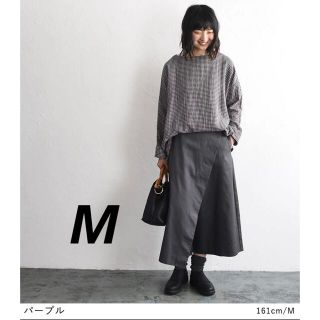 🔹新品未使用🔹巻きスカート風 カフェパンツ  M(カジュアルパンツ)