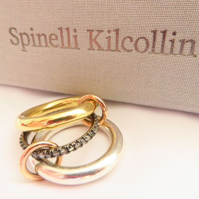Spinelli Kilcollin リブラ ダイヤモンドリング SV&18K