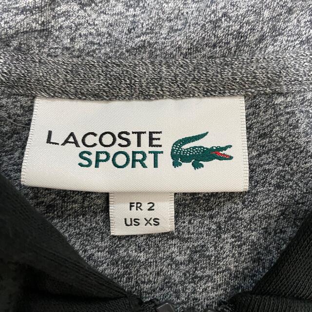 LACOSTE☆刺繍ロゴ　ハーフジップ　ナイロンジャケット　パーカー　フーディー