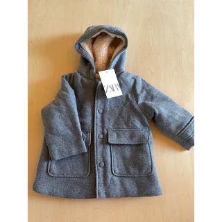 ザラキッズ(ZARA KIDS)の新品ZARA❤︎フェイクボアのおしゃれコート／サイズ86(ジャケット/コート)