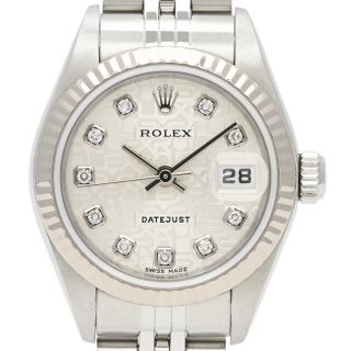 ロレックス(ROLEX)のロレックス デイトジャスト 10Pダイヤ 79174G 自動巻き レディース 【中古】(腕時計)