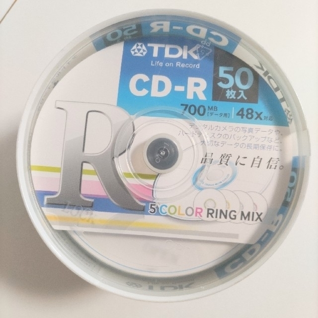 TDK - TDK CD-R 50枚 スピンドルパック 新品 未使用品 未開封品 TDK - TDK CD-R 50枚 スピンドルパック 新品 未使用品 未開封品