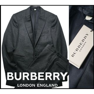 バーバリー(BURBERRY)の新品65万 バーバリー ロンドン 最上級100％カシミアピークドラペルスーツ48(セットアップ)