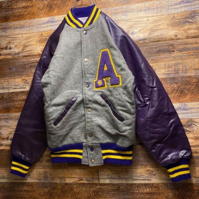 ART VINTAGE - レタードスタジャンスタジアムジャンパーメンズ古着