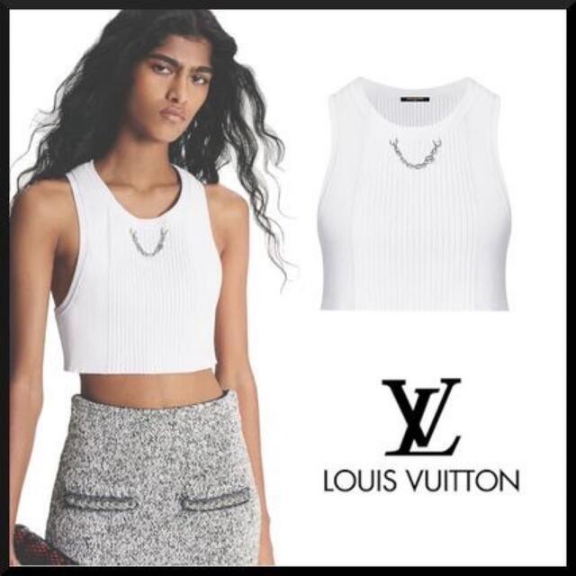 LOUIS VUITTON - ルイヴィトン LOUIS VUITTON リブドクロップ トップ