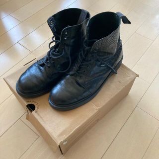 ドクターマーチン(Dr.Martens)の箱付き Dr.マーチン 8ホール ブーツ クロコ ブラック UK9(ブーツ)